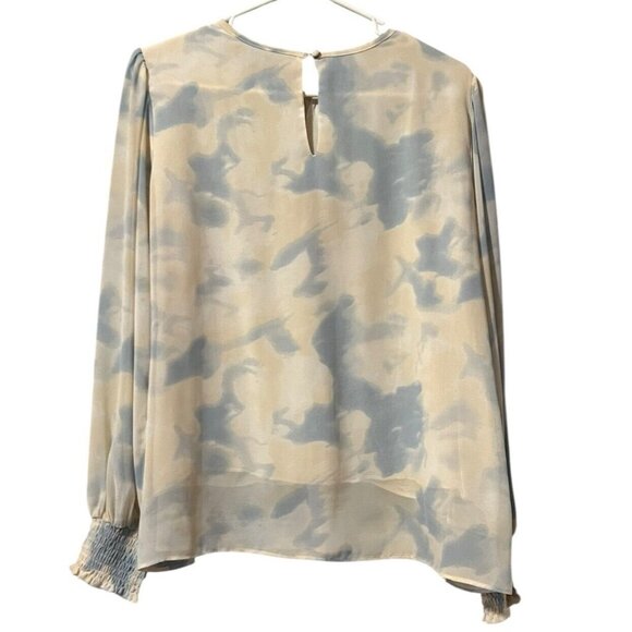 Sunday in Brooklyn by Anthropologie‎ Tie Dye Blouse Lightweight Size L Career - Picture 2 of 13